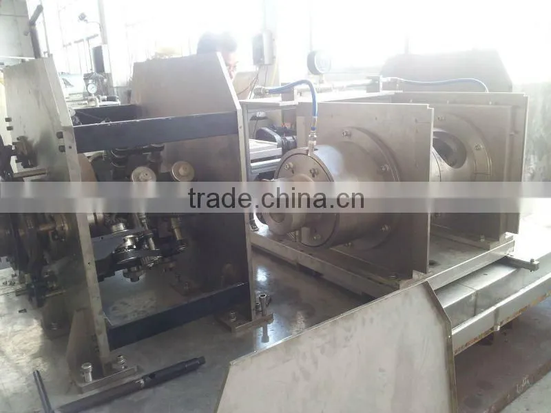 Rotary ultrasonic testing system for high speed tube testing directly in the production line