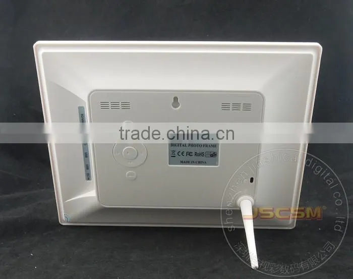 Factory supply 10inch mp5 video player photo slidwshow frame with clock and calendar for wedding gifts