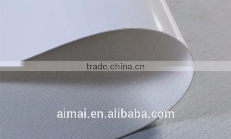 White glossy food grade pvc conveyor belt in conveyor