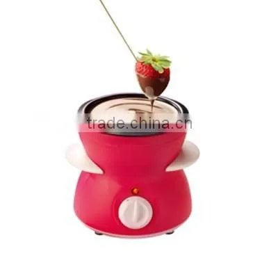 home use professional cheap mini small chocolate melting pot with PP plastic base and stainless steel chocolate melters pot