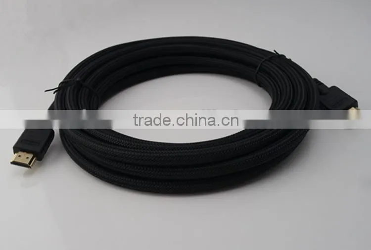hot sale high quality 1080P nylon braid HD MI cable male to male with high resolution