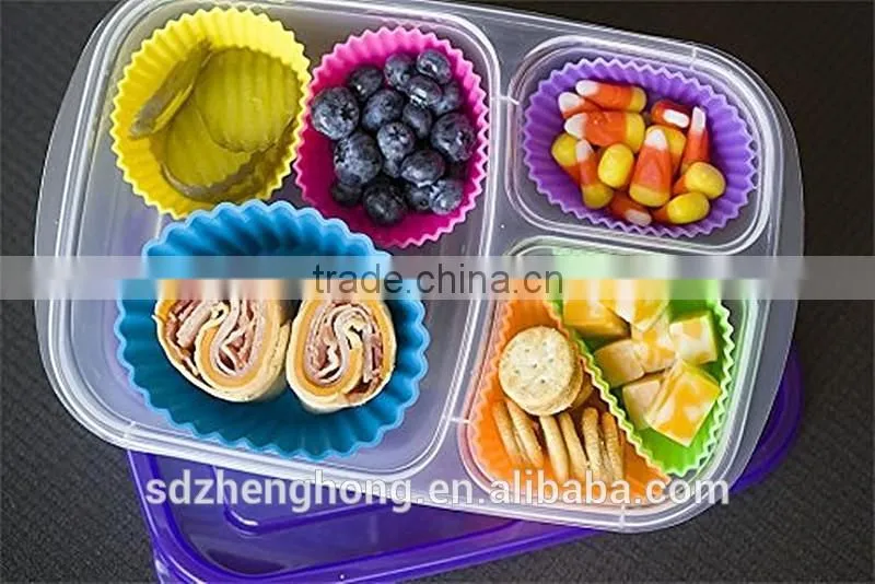 round cup shape DIY baking silicone cake cup liners cupcake mold