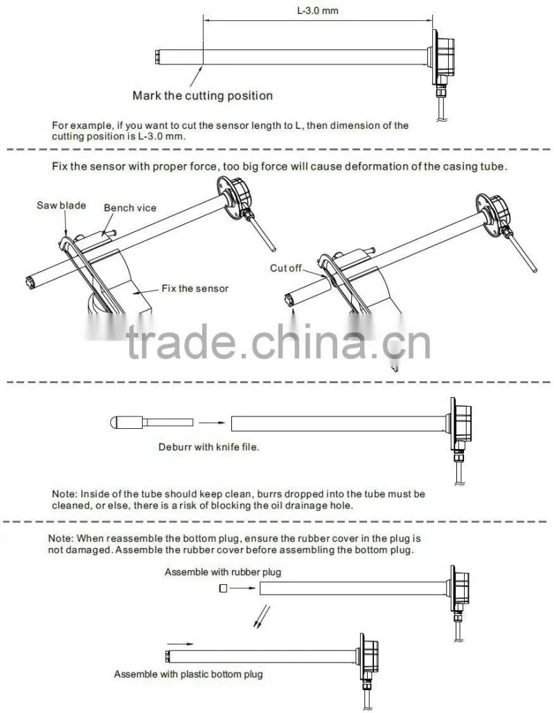 FLS2-700 free cutting high resolution level sensor water