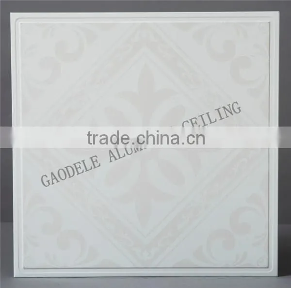 Artistic Aluminum Ceiling with Flower on it,Aluminum Ceiling Panel