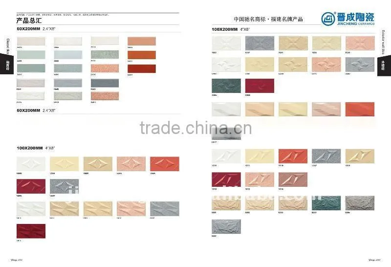 exterior 130x260mm outdoor ceramic digital wall tile factory offer