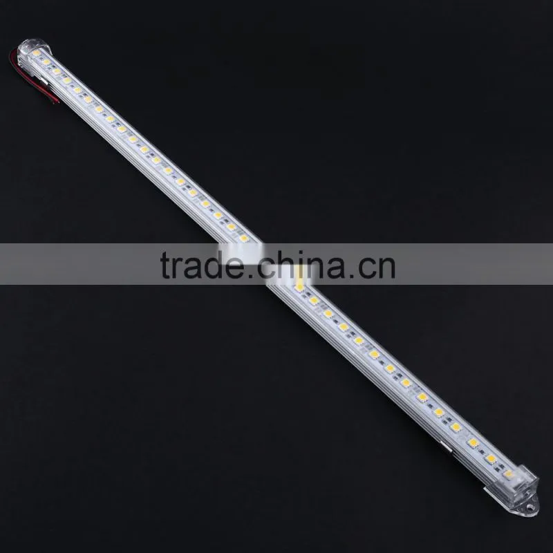 Waterproof Frost Cover Metal Cap DC12V 50cm 5050 SMD 36Leds/50cm Led Rigid Bars Strip light Bulbs Aluminum Slot
