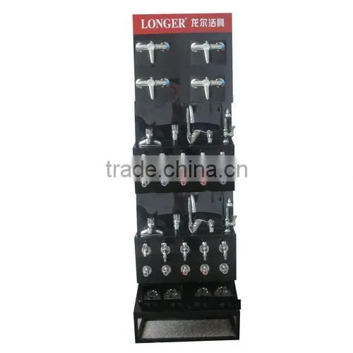 bottle water display shelf metal lattice supermarket display rack- ec