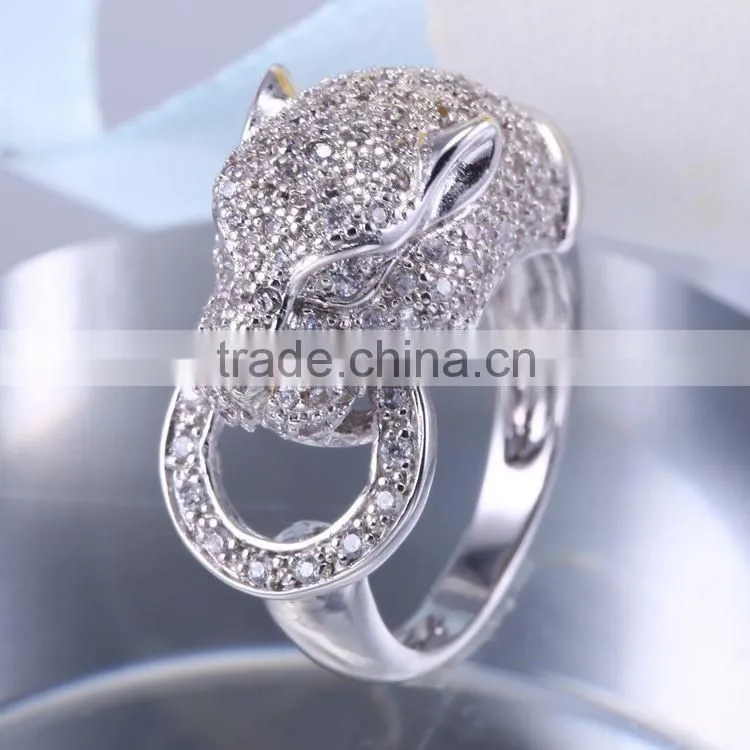 New fashion flower shape gold ring design 925 silver flower ring