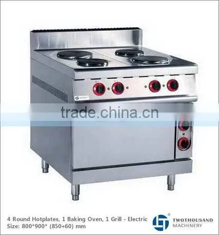 4 Round Hotplates, 1 Baking Oven, 1 Grill - 14000 Watt, TT-WE158C