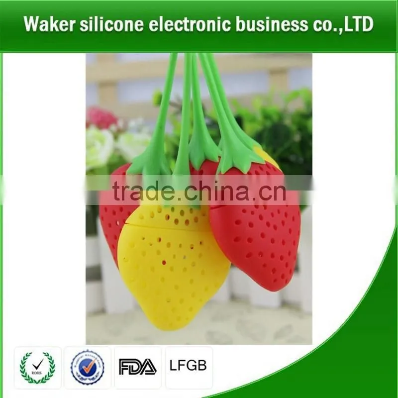 hand wash eco-friendly strawberry shape tea steeper