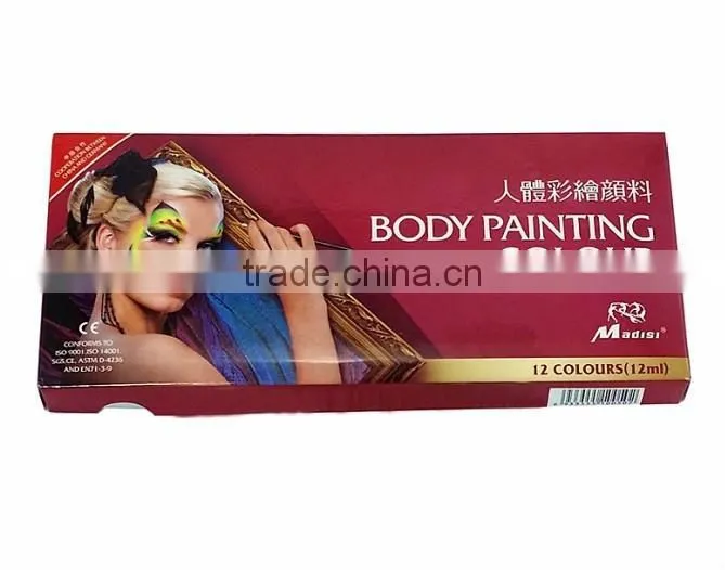 professiona Washable bride make up modeling colour face paint body paint