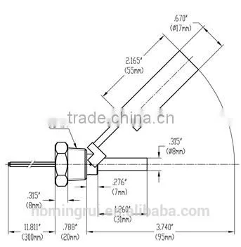 MR-L10 High precision stainless steel material level transmitter float switch