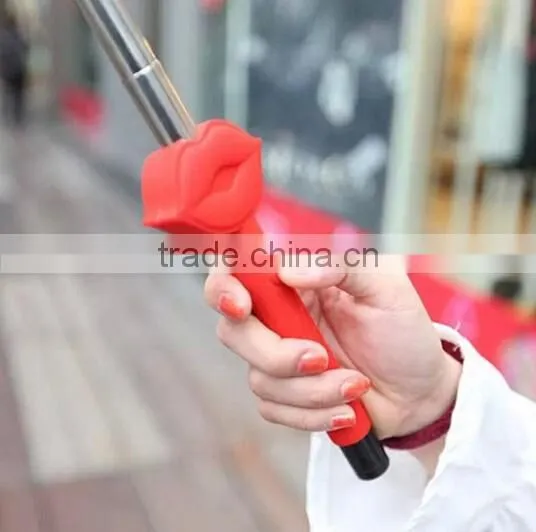 Lip Shaped Foldable Selfie Stick