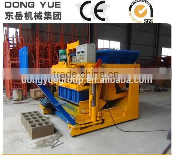 QTM6-25 hollow concrete brick machine mobile block making machine