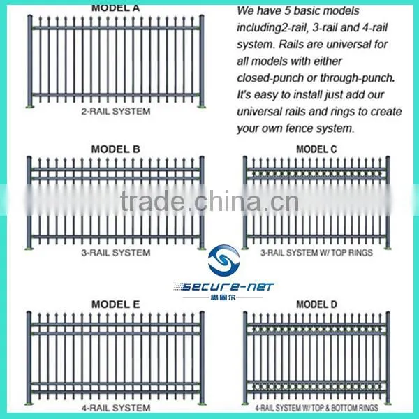 China supplier stainless steel pipe fence with strong style