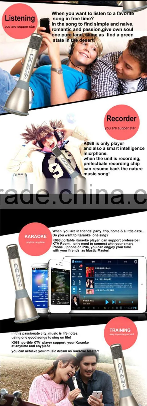 New Technology Karaoke Megaphone Speaker Mobile Accessories Looking for Business Partner in Europe