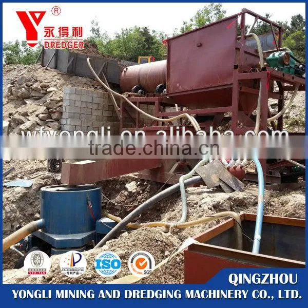 Professional placer gold/alluvial centrifugal concentrator machine