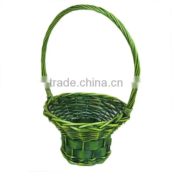 Cheap round fruit wicker basket gift basket