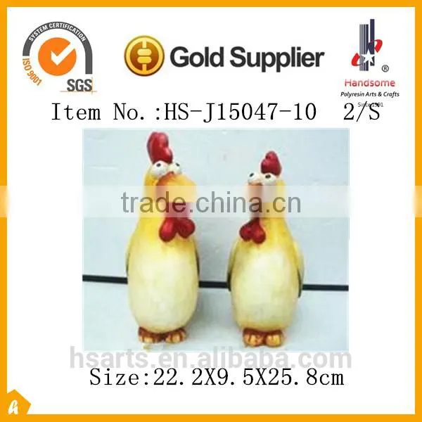 10" attractive ceramic crow decorative figurines for ornaments 2/S