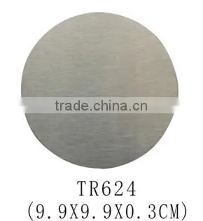 Custom logo stainless steel eco-friendly square shape cup coaster