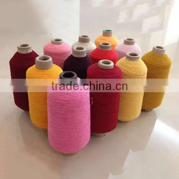 Dope dyed rubber covered spandex yarn 90# latex rubber yarn