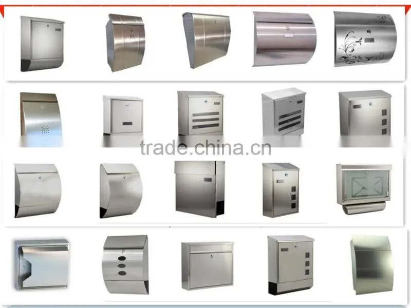 CT-9007 Wall mounted Stainless steel mail box