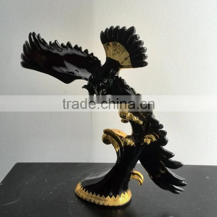 Polyresin hawk statue