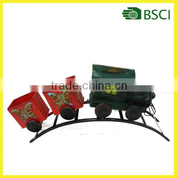 Wholesale animal planter with solar light metal garden light