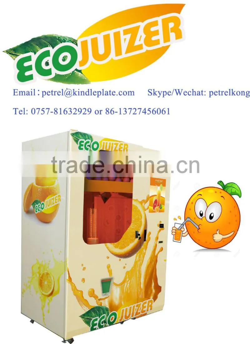 2016 Eco-juizer automatic orange juicer vending machine