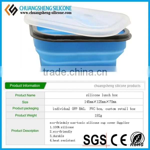 High quanlity silicone food box, fruit case, keep fresh container