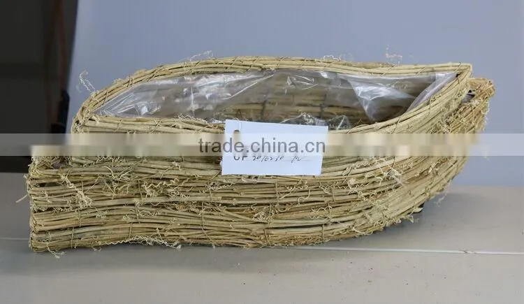 Nature Rattan Garden Planters Decor Pots Set of 2