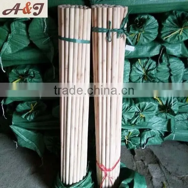 Best Quality Natural Wooden Broom Stick with Italian Thread