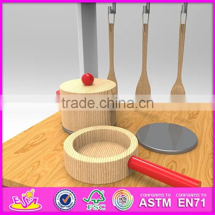 2016 new design home play multi-function wooden toddler kitchen set W10C248