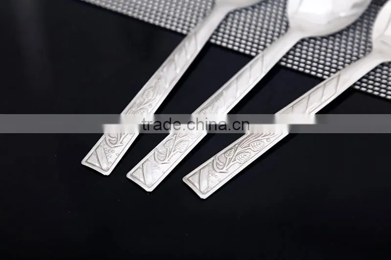 Natural color measuring spoon Stainless Steel Hotel Cutlery