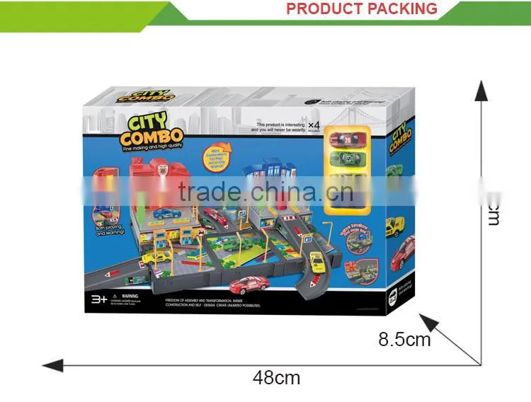High quality plastic amusement park alloy car model kids toy car slide