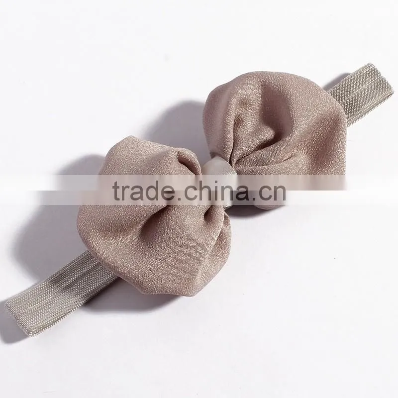 fabric handmade bow hair band for kid's hair accessories