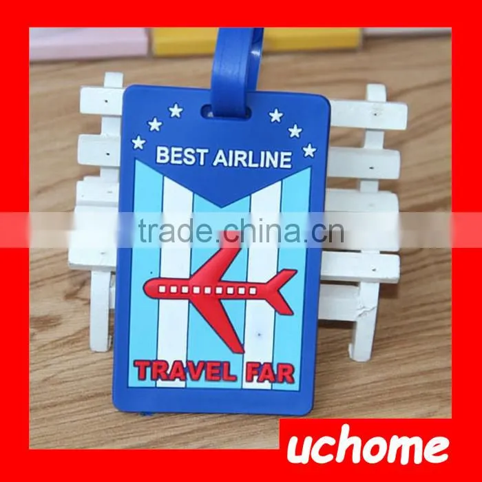 UCHOME Cartoon Luggage Tag Silicone PVC Luggage Tag