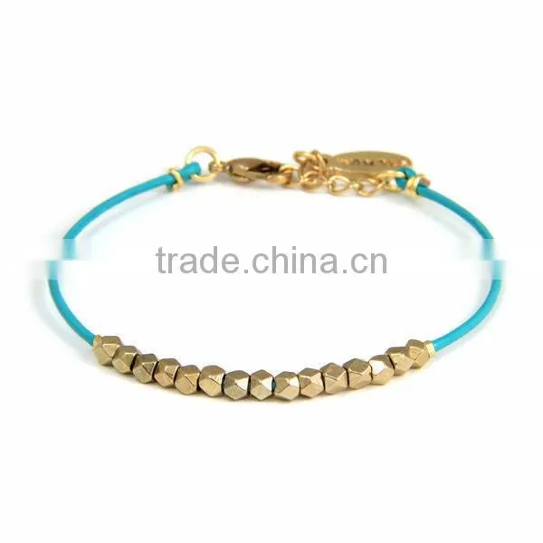 leather and rhinestone chain braided bracelet, wrap bracelet, glistening crystal chain and leather bracelet
