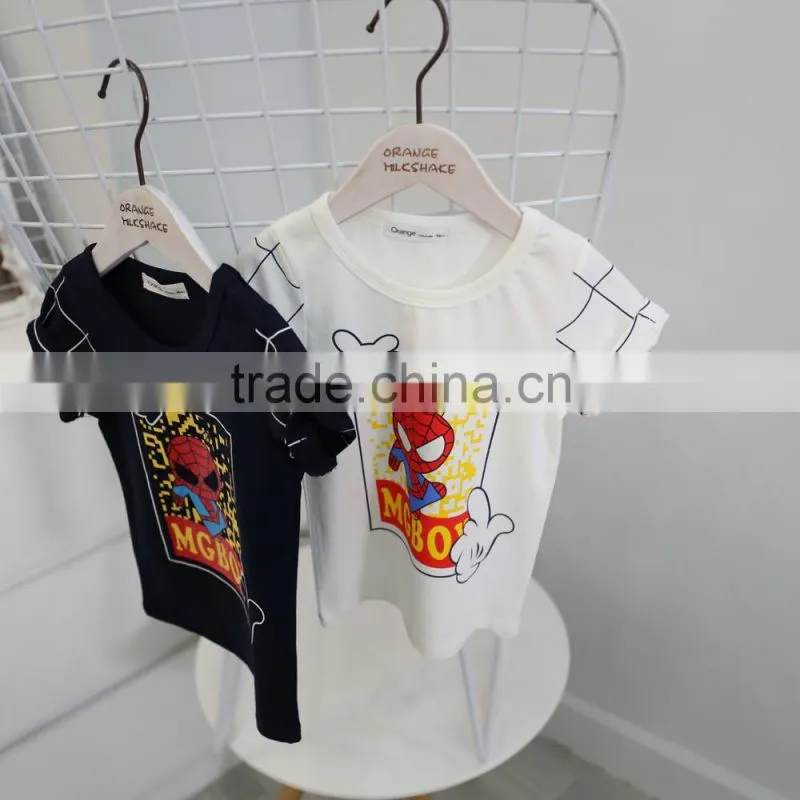 2017 children clothing baby shirt custom printing kids t shirt