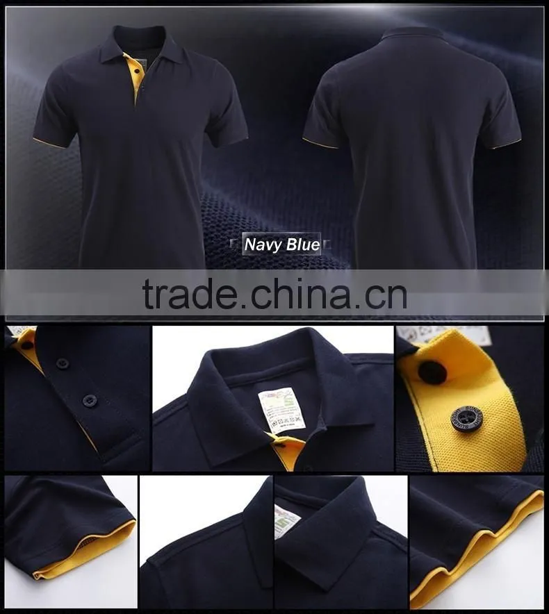 custom news design 100% cotton two color short sleeve polo shirt Bosco Sport Shirt couple slim shirts design for lovers