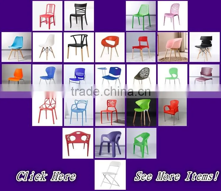 LS-4030F Fashion design stackable metal frame plastic chair with arms