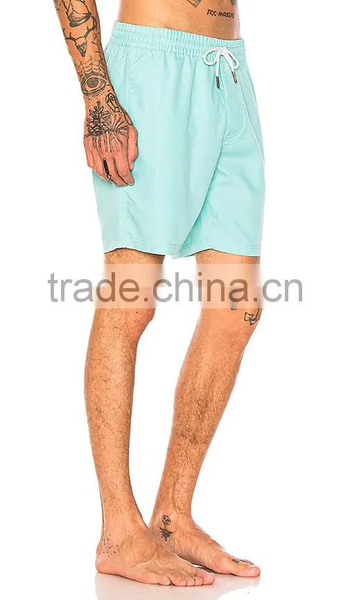 High quality custom embroidery pattern plain men swim short & beach shorts & board shorts