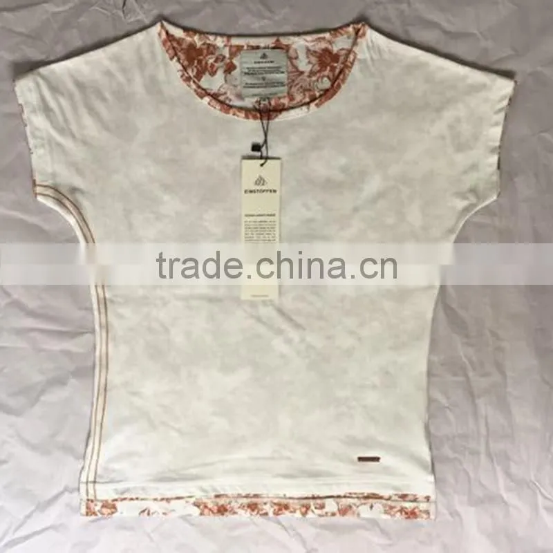 Customized Design Women Fitted Printed Inside T Shirts