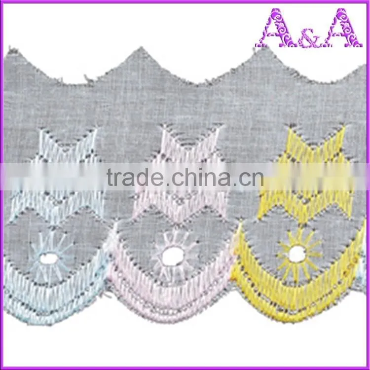 china online TC lace wholesale 2.7cm white eyelet T/C lace
