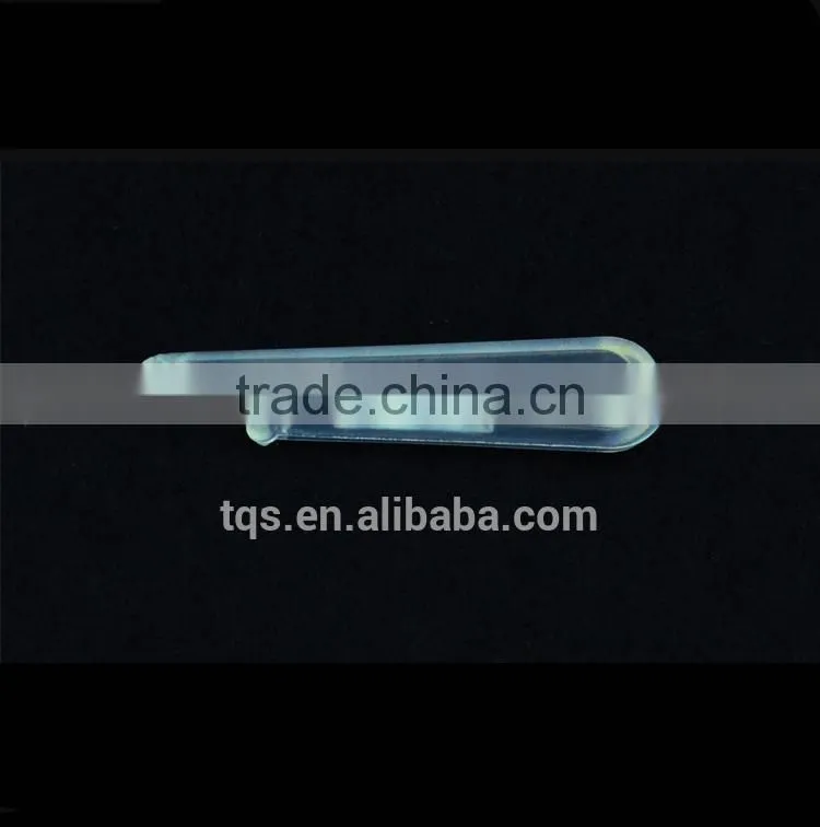 4.0*0.9*0.4cm Cheap With Teeth U-shape Clips Transparent Plastic Clips for Packing