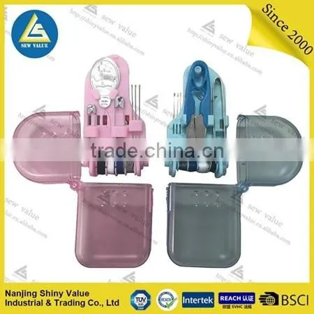 Transparent ABS material portable hand sewing Hand Sewing Use plastic box travel sewing kit
