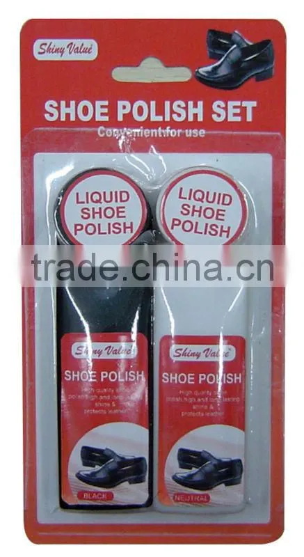25g black and neutral liquid shoe polish