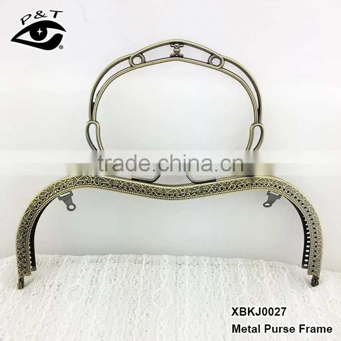 High quality antique broze Handle Type metal purse bag frames