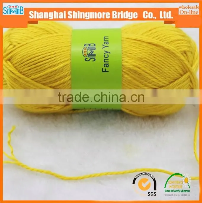 OEKO-Tex Standard Knitting yarns China supplier cheap sale solid dyed acrylic yarn for knitting sweater