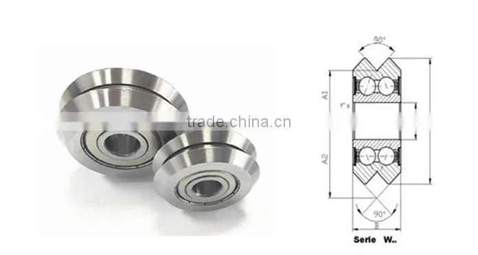 V Groove Guide Bearing/Track Roller Bearing W4X/RM4 2RS